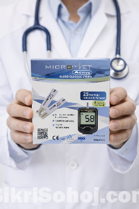 Micronet Active Blood Glucose Test Strips (25 Strips Pack)